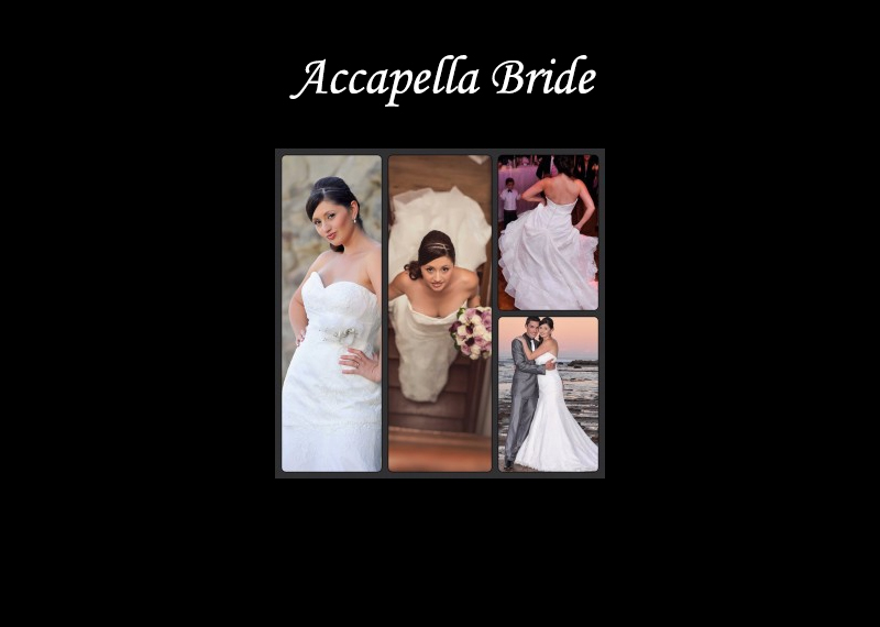 Accapella Bride 