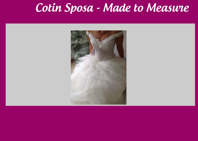 Cotin Sposa Bridal dress made in Italy