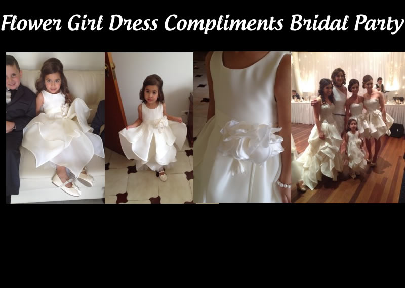 Flower Girl dress to compliment bridal party | Accapella Bridal