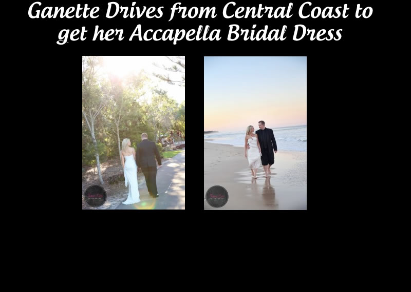 Genette in a Cotin Sposa wedding dress made in Italy