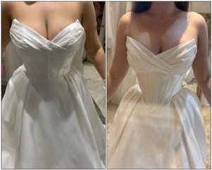 Martina Liana 1607 – Custom Basque Waistline Transformation